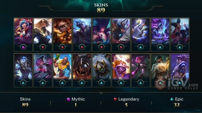Latin America North Victorious Aatrox - Victorious Sejuani - Victorious Anivia - Lv 295 | 139 Champs | 89 Skins FULL ACCESS A362