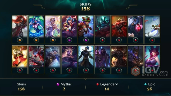 Latin America North Victorious Orianna - Victorious Graves - Victorious Aatrox - Lv 523 | 169 Champs | 158 Skins FULL ACCESS A364