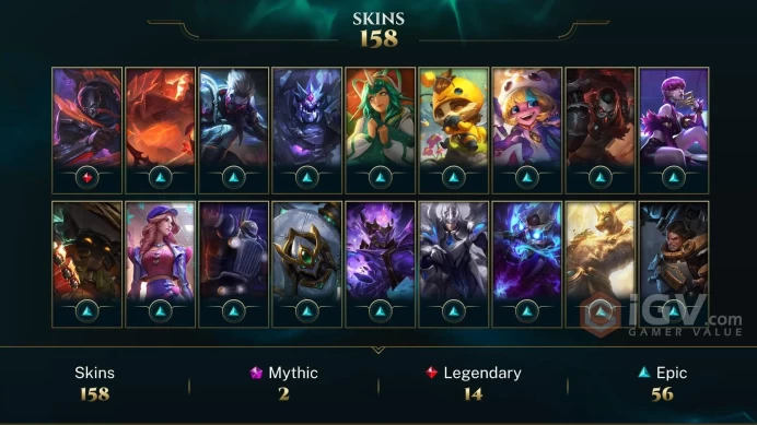Latin America North Victorious Orianna - Victorious Graves - Victorious Aatrox - Lv 523 | 169 Champs | 158 Skins FULL ACCESS A364
