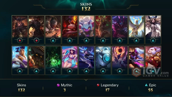 Latin America North Victorious Orianna - Victorious Graves - Victorious Lucian - Lv 300 | 160 Champs | 132 Skins FULL ACCESS A366
