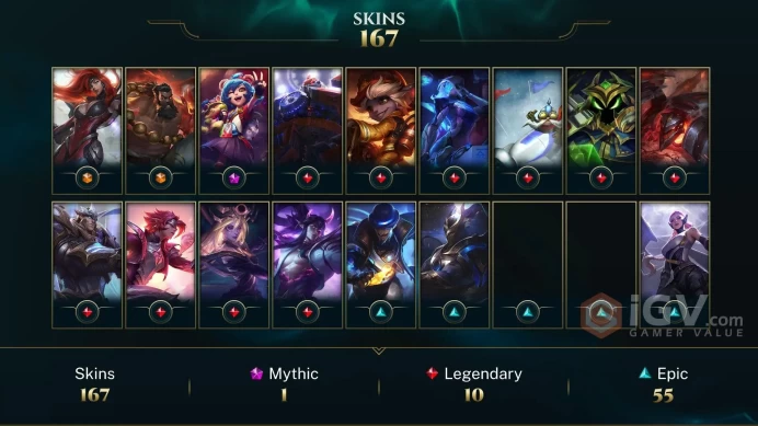 Latin America North Spirit Guard Udyr - Gun Goddess Miss Fortune - Annie-Versary - Lv 449 | 167 Champs | 167 Skins FULL ACCESS A374