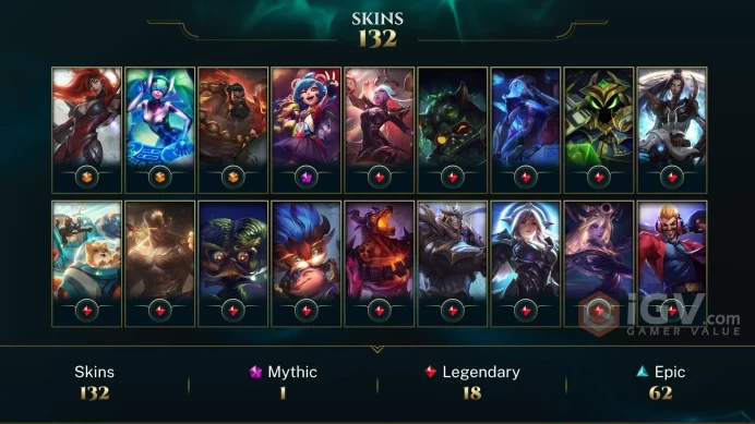Latin America North Spirit Guard Udyr - Gun Goddess Miss Fortune - DJ Sona - Lv 235 | 92 Champs | 132 Skins FULL ACCESS A365