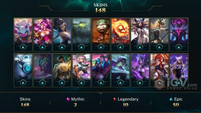Latin America North Victorious Orianna - Victorious Aatrox - Victorious Lucian - Lv 575 | 167 Champs | 148 Skins FULL ACCESS A392