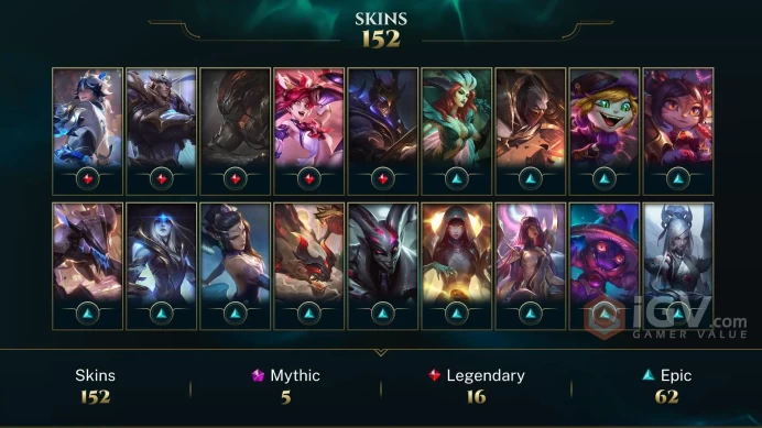 Latin America North Victorious Orianna - Victorious Graves - Victorious Aatrox - Lv 315 | 169 Champs | 152 Skins FULL ACCESS A394