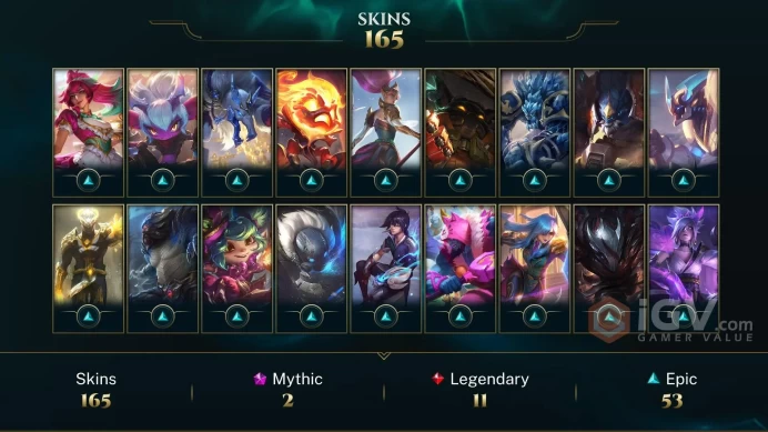Latin America North Victorious Orianna - Victorious Graves - Victorious Aatrox - Lv 446 | 170 Champs | 165 Skins FULL ACCESS A408
