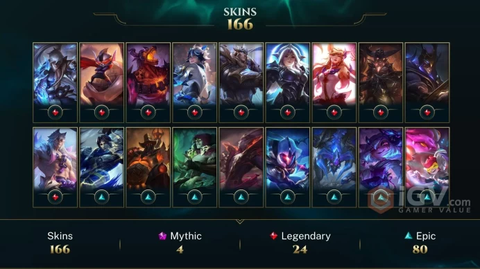 Latin America North Victorious Aatrox - Victorious Anivia - Ashen Guardian Shen - Lv 373 | 167 Champs | 166 Skins FULL ACCESS A398