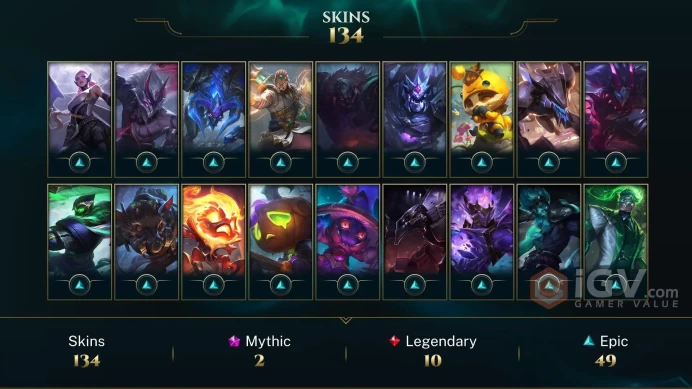 Latin America North Spirit Guard Udyr - Gun Goddess Miss Fortune - Annie-Versary - Lv 427 | 154 Champs | 134 Skins FULL ACCESS A410