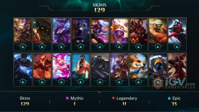 Latin America North Triumphant Ryze - Victorious Orianna - Victorious Maokai - Lv 318 | 166 Champs | 129 Skins FULL ACCESS A413
