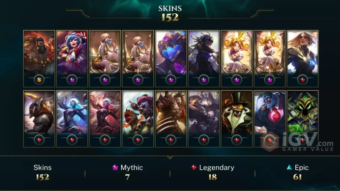 Latin America North Victorious Aatrox - Spirit Guard Udyr - Prestige Star Guardian Neeko (2022) - Lv 222 | 157 Champs | 152 Skins FULL ACCESS...