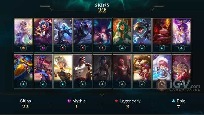 Latin America North Elementalist Lux - Annie-Versary - Star Guardian Rakan - Lv 61 | 35 Champs | 22 Skins FULL ACCESS A423