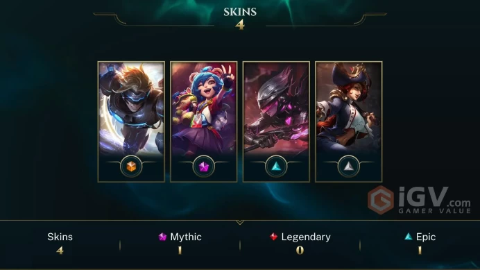 Latin America North Pulsefire Ezreal - Annie-Versary - PROJECT: Fiora - Lv 36 | 34 Champs | 4 Skins FULL ACCESS A431