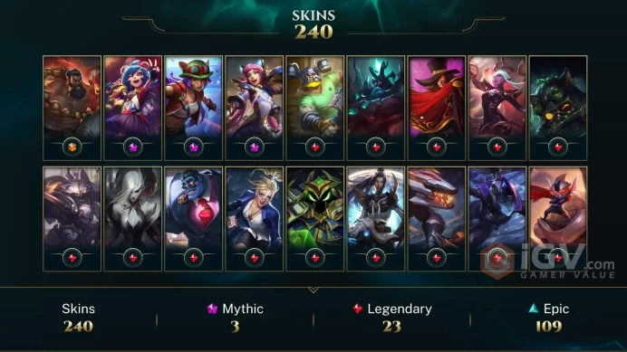 Latin America North Victorious Aatrox - Victorious Lucian - Victorious Sejuani - Lv 318 | 170 Champs | 240 Skins FULL ACCESS A446