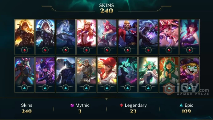 Latin America North Victorious Aatrox - Victorious Lucian - Victorious Sejuani - Lv 318 | 170 Champs | 240 Skins FULL ACCESS A446