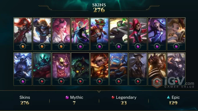 Latin America North Victorious Sejuani - Victorious Anivia - K/DA ALL OUT Seraphine Indie - Lv 443 | 155 Champs | 276 Skins FULL ACCESS A452