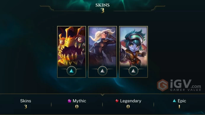 Europe West Lion Dance Kog'Maw - Riot Kayle - Rocket Girl Tristana - Lv 38 | 21 Champs | 3 Skins FULL ACCESS A558