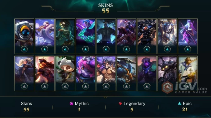 Latin America North Victorious Maokai - Victorious Sivir - Victorious Aatrox - Lv 169 | 119 Champs | 55 Skins FULL ACCESS A436