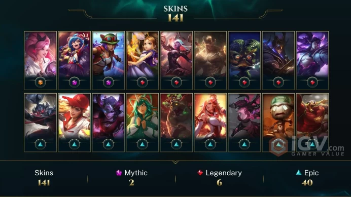 Latin America North K/DA ALL OUT Seraphine Indie - Annie-Versary - Ann-Sivir-sary - Lv 208 | 142 Champs | 141 Skins FULL ACCESS A437