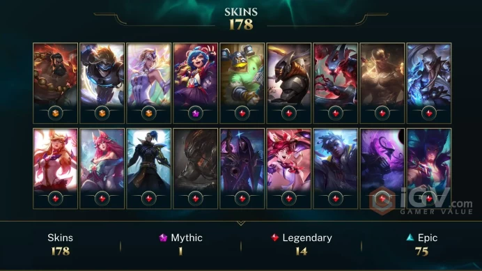 Europe West Victorious Orianna - Victorious Maokai - Victorious Sivir - Lv 272 | 129 Champs | 187 Skins FULL ACCESS A618