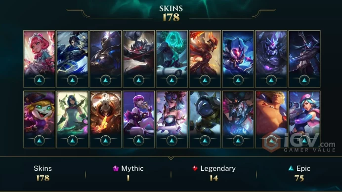 Europe West Victorious Orianna - Victorious Maokai - Victorious Sivir - Lv 272 | 129 Champs | 187 Skins FULL ACCESS A618