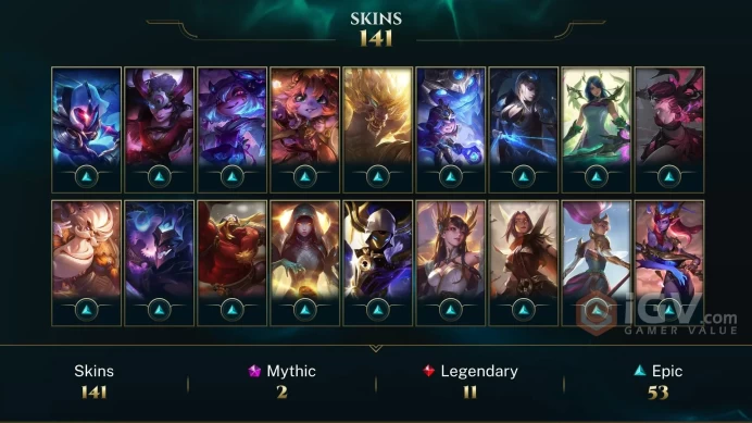 Latin America North Victorious Orianna - Victorious Aatrox - Spirit Guard Udyr - Lv 307 | 170 Champs | 141 Skins FULL ACCESS A427