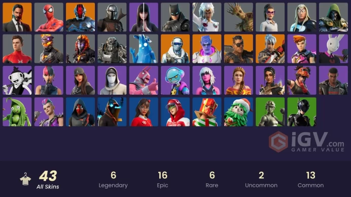 13138[PC/PSN/XBOX]|Joey|The Foundation|Ronin|John Wick|Frostbite|Kymera|Mandalorian|Groot|Spider-Man|Doctor Doom|Thor|Storm|