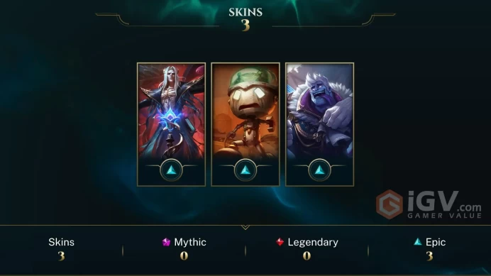 LAS  Unranked //  +36 Champion / 4650 BE / +3 Skins / 34 Level / Full Access /  Click for Full Details