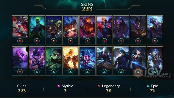 Latin America North Victorious Aatrox - Victorious Lucian - Victorious Sejuani - Lv 555 | 170 Champs | 223 Skins FULL ACCESS A454