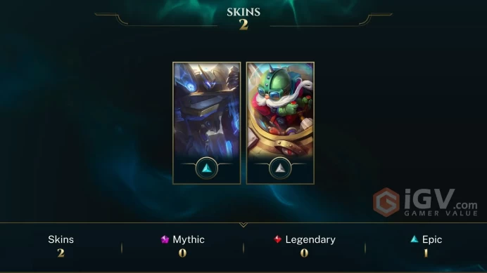 Europe West UFO Corki - Mecha Kingdoms Garen - Lv 26 | 21 Champs | 2 Skins FULL ACCESS A646