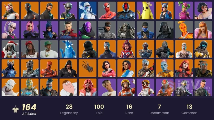 PC/PSN/Xbox/Nintendo 164 skins | The Reaper | Elite Agent | Blue Team Leader | Subzero Cryptic | Vivi Chroma | Blue Striker | Sultura | Rogue Ag