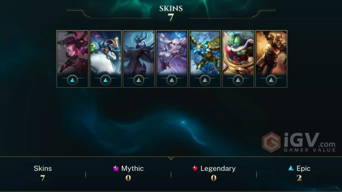 Europe West UFO Corki - Judgment Kayle - Blackthorn Morgana - Lv 18 | 7 Champs | 7 Skins FULL ACCESS A651