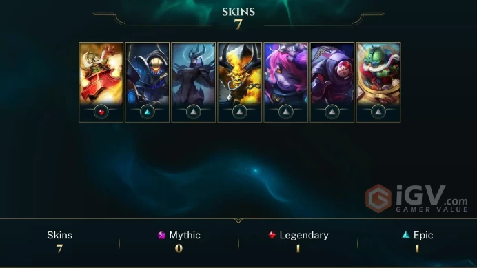 Europe West UFO Corki - Judgment Kayle - Red Baron Corki - Lv 38 | 58 Champs | 7 Skins FULL ACCESS A654