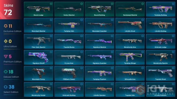 EU| Reaver Karambit, Xenohunter Knife, RGX 11z Pro Firefly, Araxys Vandal, Neptune Vandal, Sentinels Vandal, Recon Phantom, Neo Frontier Sheriff
