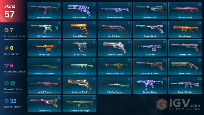 EU/TR | Kuronami no Yaiba, Reaver Knife, Prelude to Chaos Vandal, Gaia's Vengeance Vandal, Prime Vandal, Champions 2022 Phantom, Reaver Sheriff