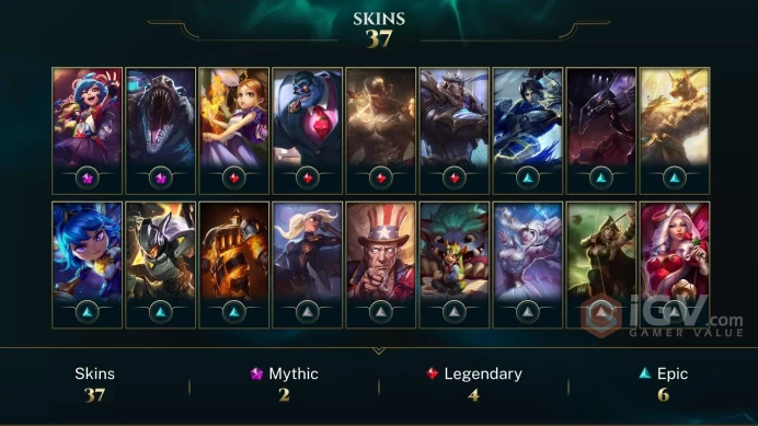 Europe West UFO Corki - Victorious Maokai - Annie-Versary - Lv 65 | 74 Champs | 37 Skins FULL ACCESS A638