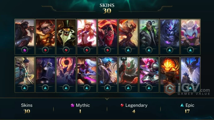 Europe Nordic & East Prestige High Noon Talon - Firefighter Tristana - Star Guardian Ahri - Lv 145 | 70 Champs | 30 Skins FULL ACCESS A458