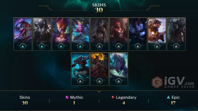 Europe Nordic & East Prestige High Noon Talon - Firefighter Tristana - Star Guardian Ahri - Lv 145 | 70 Champs | 30 Skins FULL ACCESS A458