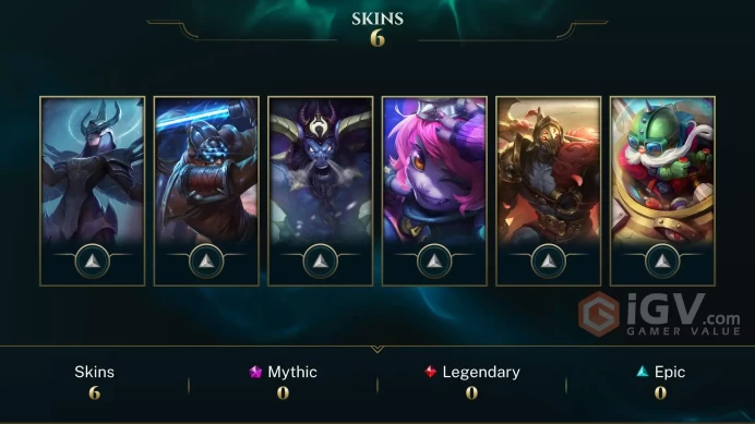 Europe West UFO Corki - Judgment Kayle - Jaximus - Lv 25 | 19 Champs | 6 Skins FULL ACCESS A650