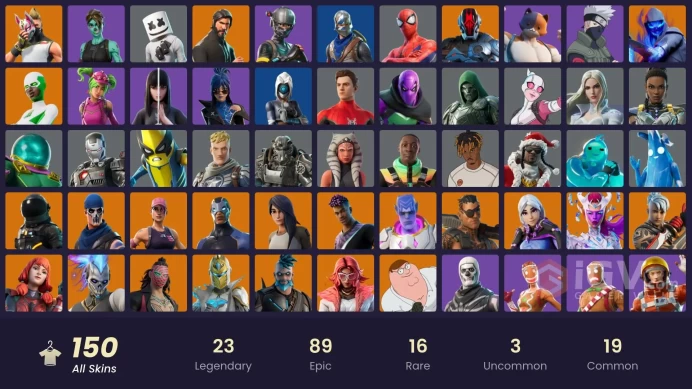 PC/PSN/Xbox/Nintendo 150 skins | OG STW | The Reaper | Take The L | Blue Squire | Naruto Uzumaki | Royale Knight | Elite Agent | Point Patroller