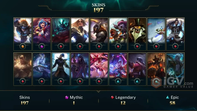 Europe Nordic & East Triumphant Ryze - Victorious Orianna - Victorious Maokai - Lv 441 | 170 Champs | 197 Skins FULL ACCESS A467