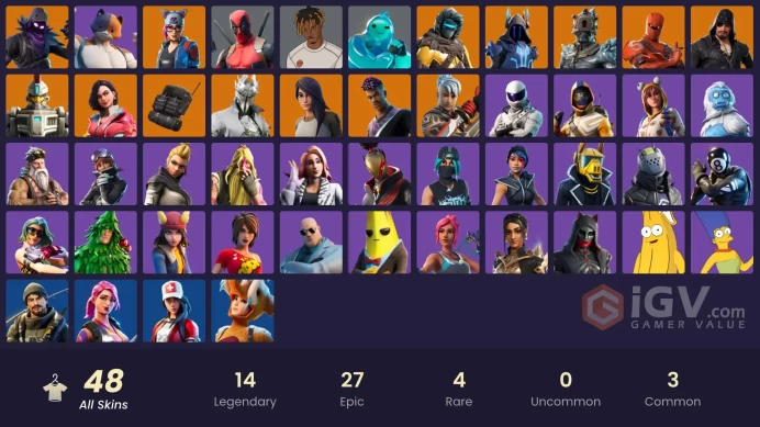 [PC/PSN/XBOX/SWITCH]  47 skins | Rogue Spider Knight | The Prisoner | Fade | Raven | The Ice King | Lynx | Hybrid | Ronin | Zenith  