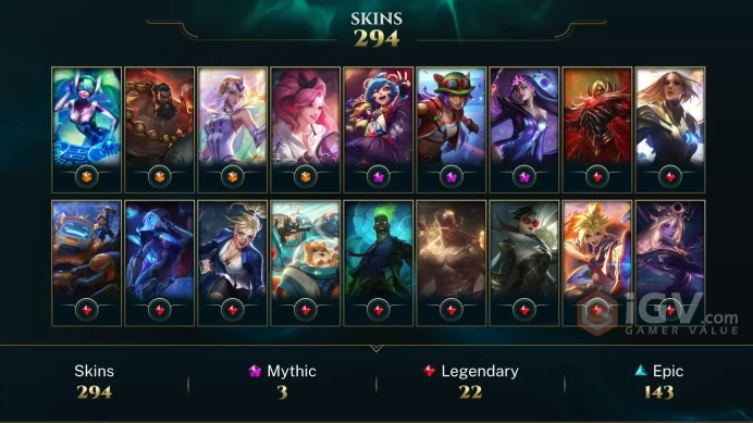 Europe Nordic & East Victorious Lucian - Victorious Sejuani - Victorious Anivia - Lv 1028 | 171 Champs | 294 Skins FULL ACCESS A475
