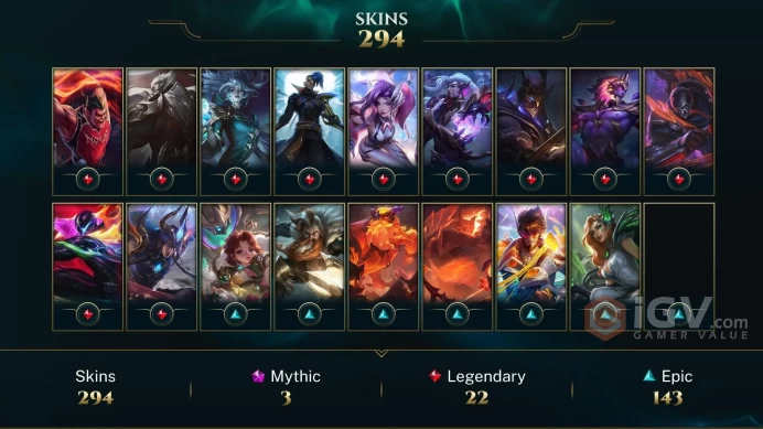 Europe Nordic & East Victorious Lucian - Victorious Sejuani - Victorious Anivia - Lv 1028 | 171 Champs | 294 Skins FULL ACCESS A475