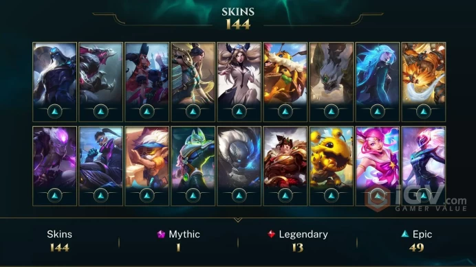Europe Nordic & East K/DA ALL OUT Seraphine Indie - Spirit Guard Udyr - Elementalist Lux - Lv 254 | 167 Champs | 144 Skins FULL ACCESS A494