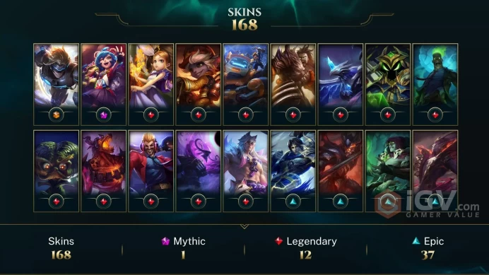 Europe Nordic & East Pulsefire Ezreal - Annie-Versary - Zombie Brand - Lv 99 | 155 Champs | 168 Skins FULL ACCESS A496