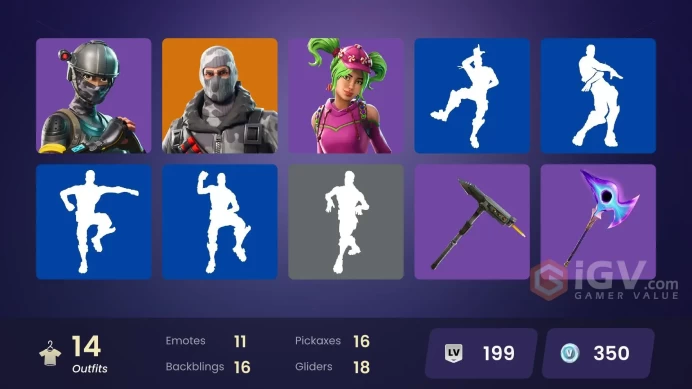 [PC/PSN/XBOX] 14 skins | OG STW | Elite Agent | Sub Commander | Havoc | Carbide | Dark Voyager | Domino | Mission Specialist | Moonwalker