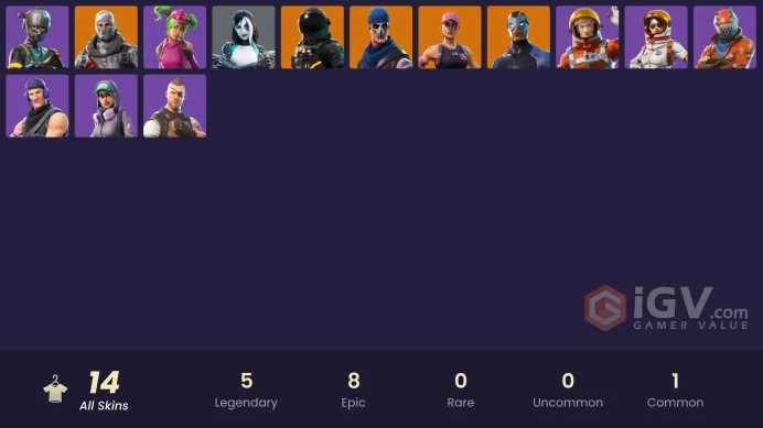 [PC/PSN/XBOX] 14 skins | OG STW | Elite Agent | Sub Commander | Havoc | Carbide | Dark Voyager | Domino | Mission Specialist | Moonwalker