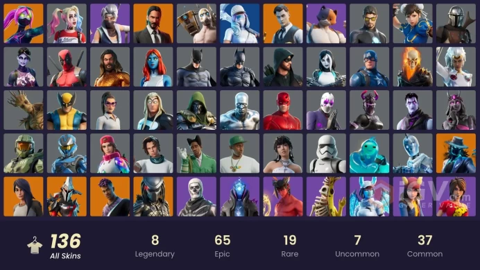 [XBOX/SWITCH/PC] - 135 skins | Master Chief (Matte Black) | Fade | Galaxia | Gear Specialist Maya | Deadeye | Eternal Knight