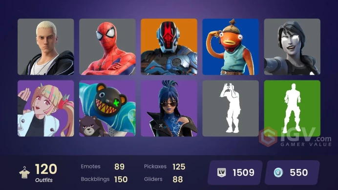 [ALL PLATFORMS]-120 Skin-FNCS Renegade-Anderson .Paak-Hana-Party Diva-FULL ACCESS-