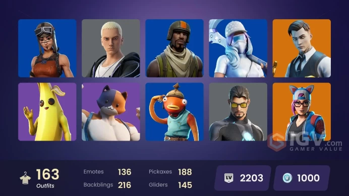 [ALL PLATFORMS]-163 Skin-188 Pickaxes-Renegade Raider-Aerial Assault Trooper-Backlash-FULL ACCESS-