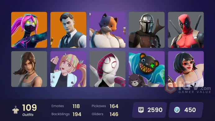 [XBOX/SWITCH/PC] -109 skins | STW | Vivi Chroma | Predator | Kymera | The Cube Queen | Snap | Gear Specialist Maya | Raz | Midas | Fade | Joey